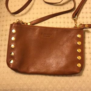 Crossbody brown leather bag
